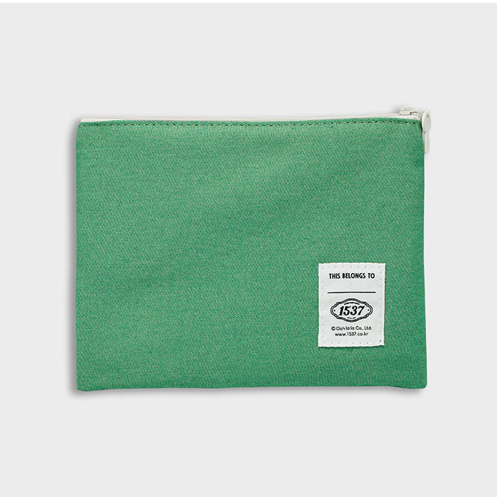 レディース ポーチ かわいい おしゃれ 刺繍 メーク メイク コスメポーチ コットン イラスト 財布 ウォレット ケース 韓国 1537 La vie est belle pouch