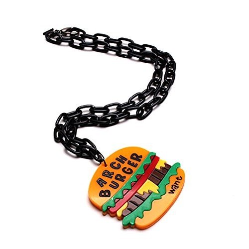 7arch food necklace ネックレス チョーカー プラ ガチャネックレス いちご ハンバーガー フライドポテト ペンダント 原宿 オルチャン