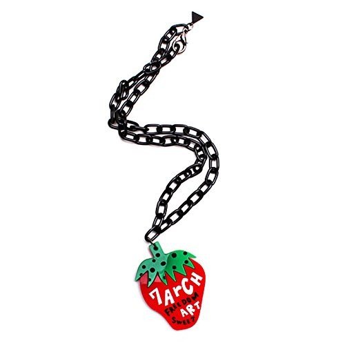 7arch food necklace ネックレス チョーカー プラ ガチャネックレス いちご ハンバーガー フライドポテト ペンダント 原宿 オルチャン