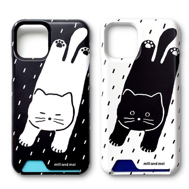 cat card iphone case iphoneケース カード 収納 icカード 磁気