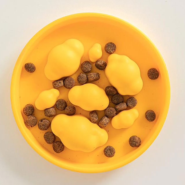 ペット 犬 早食い防止 早食い 防ぐ 器 えさ 餌 ボウル シリコン容器 猫 シリコン 食器 お皿 韓国 かわいい