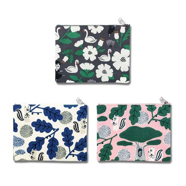 coated pouch ver.2 lサイズ レディース ポーチ ミニポーチ 小物入れ コインケース 女性 プレゼント ギフト 財布 ウォレット イラスト 韓国 ウララ オロル