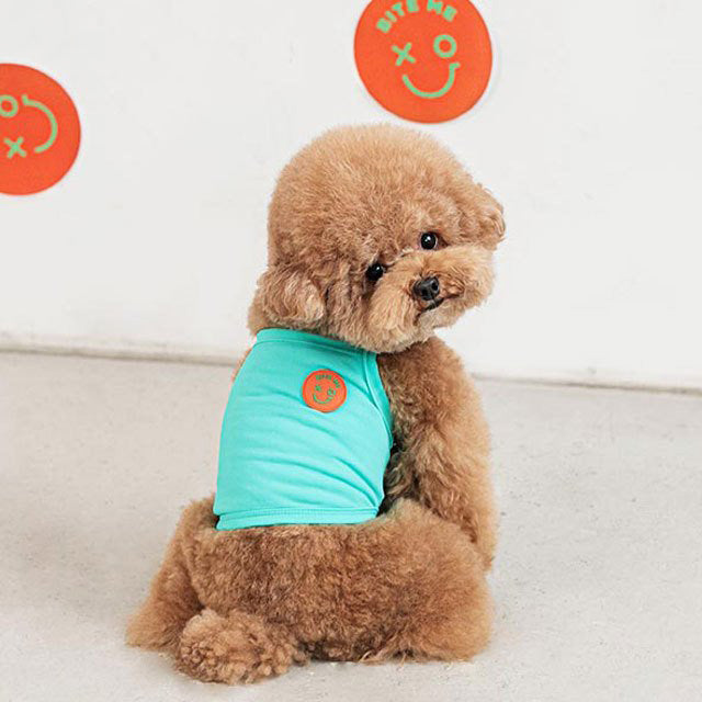 too cool for crop tシャツ ペット 犬 猫 服 かわいい 冷感 可愛い おしゃれ トップス メッシュ 涼しい 夏 韓国 バイトミー グッズ ペットグッズ 小型 中型