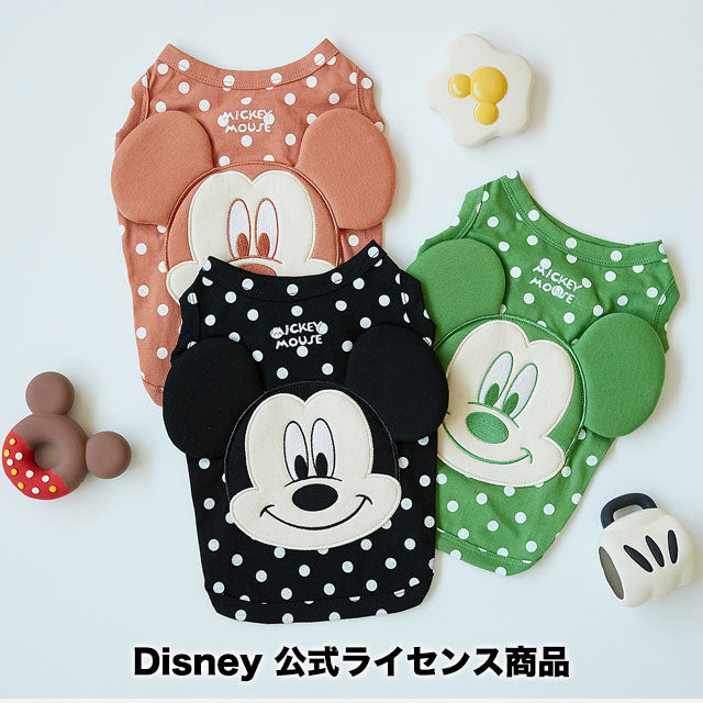 犬 服 かわいい 洋服 犬の服 ディズニー ミッキー 韓国 タンクトップ おしゃれ 水玉 ドット トップス タンク ノースリーブ 犬服 ペット Disney