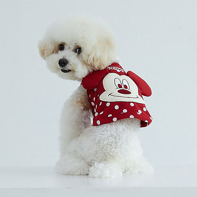 犬 服 かわいい 洋服 犬の服 ディズニー ミッキー 韓国 タンクトップ おしゃれ 水玉 ドット トップス タンク ノースリーブ 犬服 ペット Disney