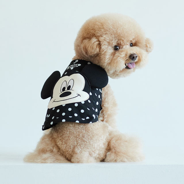 犬 服 かわいい 洋服 犬の服 ディズニー ミッキー 韓国 タンクトップ おしゃれ 水玉 ドット トップス タンク ノースリーブ 犬服 ペット Disney