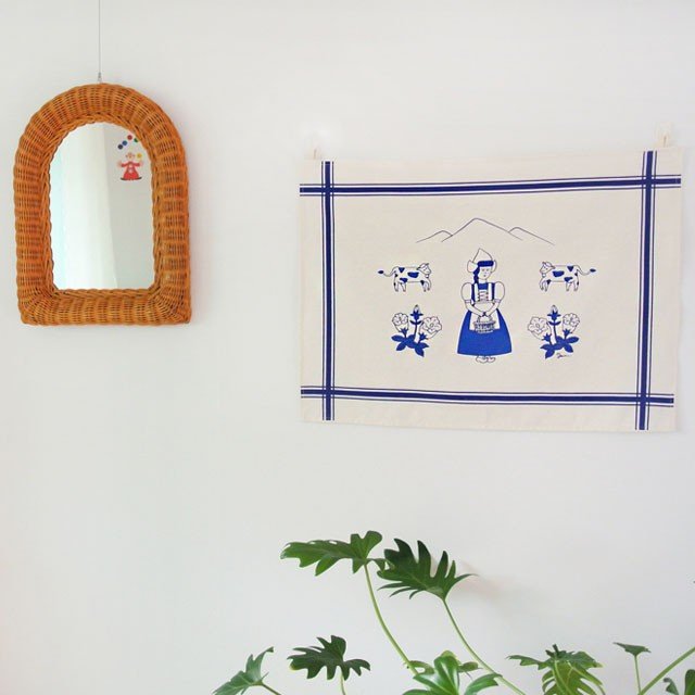 fabric poster ポスター 布 おしゃれ イラスト 北欧 かわいい インテリア デザイン 韓国 ファブリック ファブリックポスター アート 植物 自然 花 レトロ