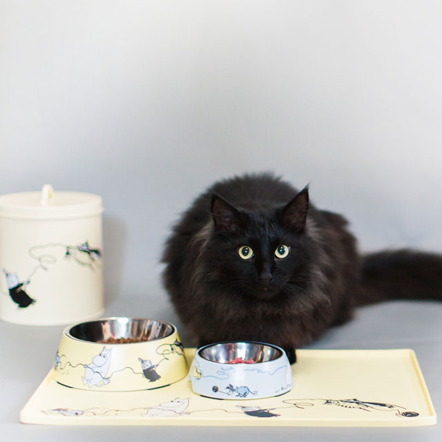 ムーミン MOOMIN 北欧 ペット用品 ペットグッズ ペット 餌入れ えさ エサ 器 フードボウル イエロー グリーン 犬 猫 小型犬 中型犬 大型犬 ペット用 食器 器 moomin