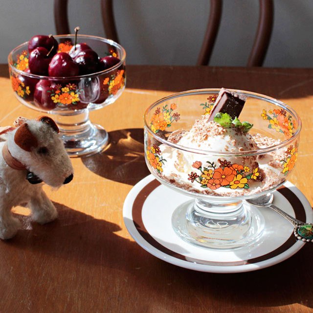 glass bowl ガラス 器 皿 デザート アイス アイスクリーム プリン ボウル ガラスボウル おしゃれ 北欧 レトロ 韓国 かわいい