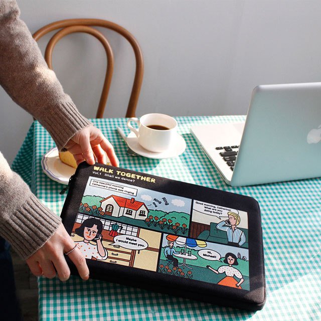 laptop pouch2 パソコンケース タブレットケース 11インチ 13インチ 15インチ macbook mac パソコン カバー かわいい 韓国 おすすめ おしゃれ 可愛い