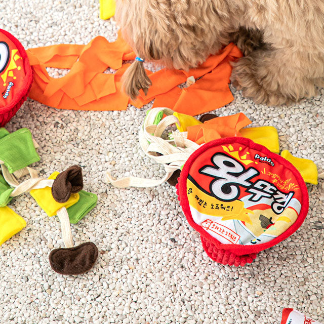 犬 おもちゃ かわいい おもしろ ロープ ラーメン カップ麺 ペットグッズ ペット 音 噛む 好き トイ 子犬 小型犬 中型犬 韓国 biteme