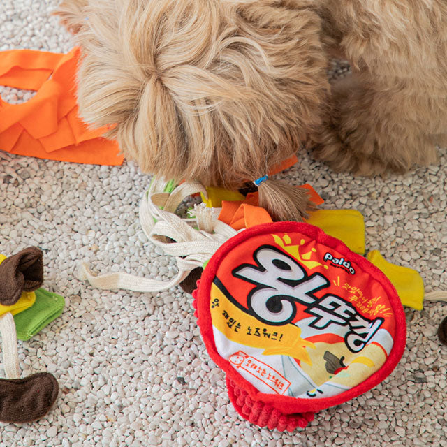 犬 おもちゃ かわいい おもしろ ロープ ラーメン カップ麺 ペットグッズ ペット 音 噛む 好き トイ 子犬 小型犬 中型犬 韓国 biteme