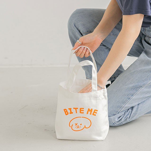 minieco bag バッグ トート ミニトート トートバッグ コンパクト エコバッグ 軽量 丈夫 かわいい ペット 犬 ワンちゃん いぬ 韓国 プレゼント おしゃれ