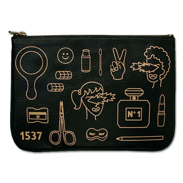 mini pouch ver.4 レディース ポーチ メークポーチ メイク コスメポーチ 合皮レザー イラスト 財布 ウォレット ケース