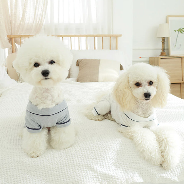 無地パジャマ 犬 用 服 洋服 犬の服 パジャマ つなぎ ロンパース かわいい おしゃれ オシャレ オールインワン 小型犬 パピー 韓国