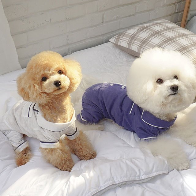 無地パジャマ 犬 用 服 洋服 犬の服 パジャマ つなぎ ロンパース かわいい おしゃれ オシャレ オールインワン 小型犬 パピー 韓国
