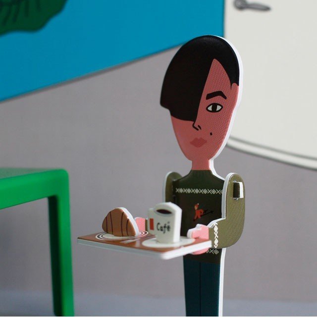 aurore & friends paper toy ペーパートイ ペーパークラフト 工作 組立 かわいい グラフィグ 立体 折り紙 飾り キャラクター 玩具 人形