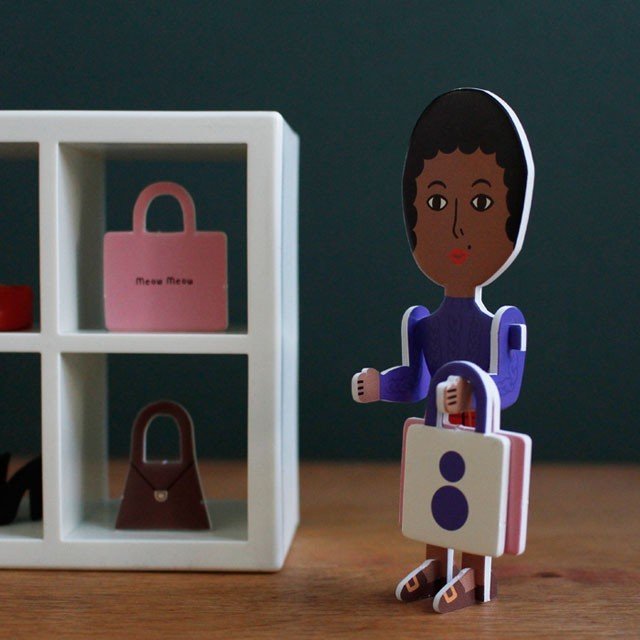 aurore & friends paper toy ペーパートイ ペーパークラフト 工作 組立 かわいい グラフィグ 立体 折り紙 飾り キャラクター 玩具 人形