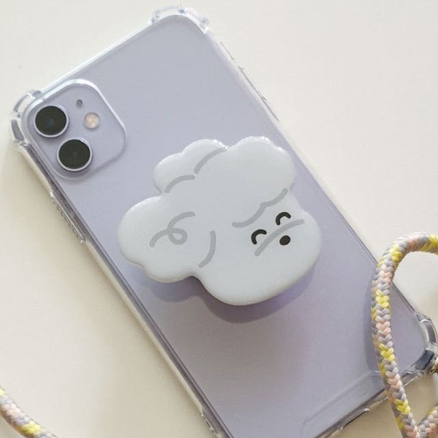 poodle smart tok スマホ グリップ グリップトック リング 落下防止 かわいい インスタ 犬 いぬ プードル トイプー グッズ iphone 韓国 携帯