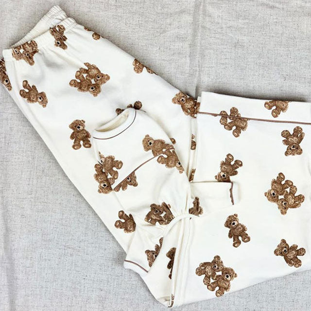 rabbit&bear パジャマ 部屋着 パンツ 下 韓国 くま クマ ベア うさぎ ウサギ かわいい 可愛い おしゃれ オシャレ 寝間着 ルームウェア スウェット スエット
