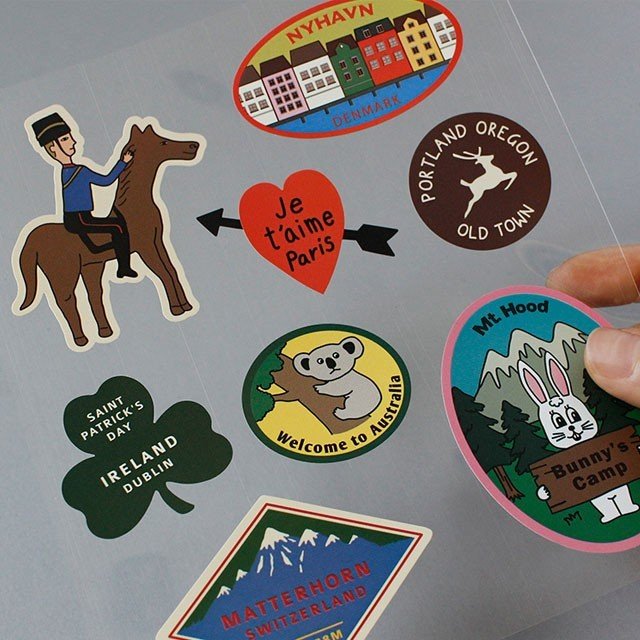 removable sticker ver.2 シール ステッカー 韓国 ラベル ブランド おしゃれ キャラクター おもしろ かわいい スマホ スーツケース 手帳 面白い 文字