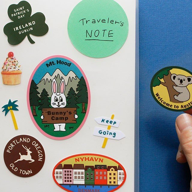 removable sticker ver.2 シール ステッカー 韓国 ラベル ブランド おしゃれ キャラクター おもしろ かわいい スマホ スーツケース 手帳 面白い 文字