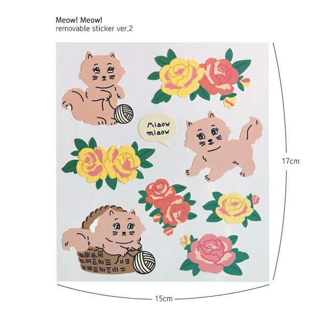 removable sticker ver.2 シール ステッカー 韓国 ラベル ブランド おしゃれ キャラクター おもしろ かわいい スマホ スーツケース 手帳 面白い 文字