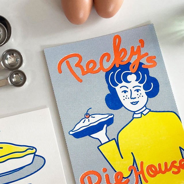 riso posterセット(4枚入り) インテリア ポスター アート 雑貨 通販 韓国インテリア おしゃれ 可愛い 壁 人気 流行 ポストカード イラスト