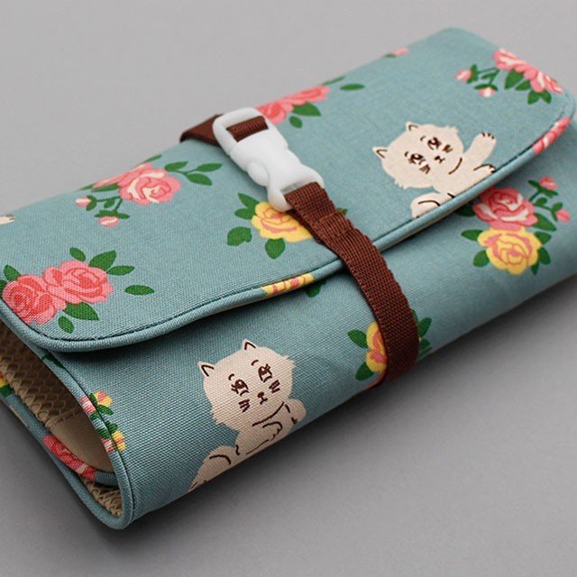 traveler roll pouch ver.6 ポーチ おしゃれ かわいい 旅行 トラベルポーチ 吊り下げ 韓国 収納 使いやすい 便利 フルオープン 化粧 メッシュ ロール 小物入れ ファスナー