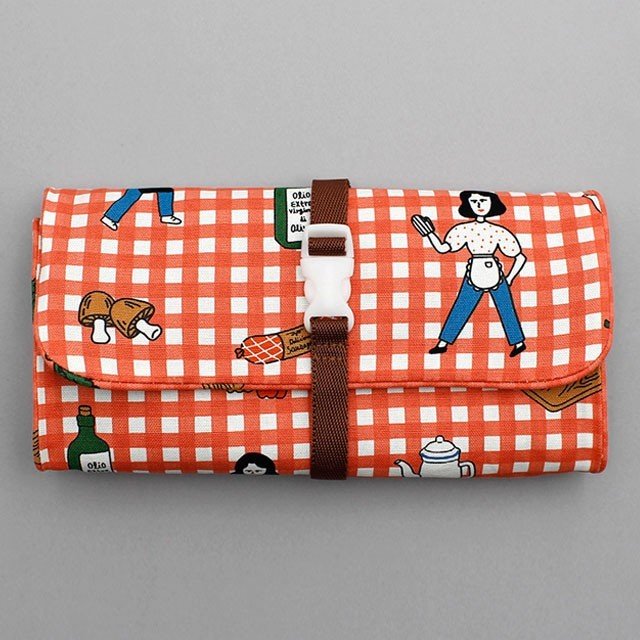 traveler roll pouch ver.6 ポーチ おしゃれ かわいい 旅行 トラベルポーチ 吊り下げ 韓国 収納 使いやすい 便利 フルオープン 化粧 メッシュ ロール 小物入れ ファスナー