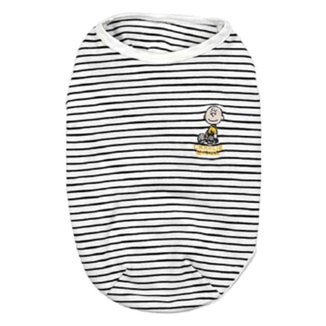犬 服 かわいい 洋服 犬の服 スヌーピー peanuts ピーナッツ snoopy タンクトップ 韓国 ボーダー ストライプ おしゃれ ペット