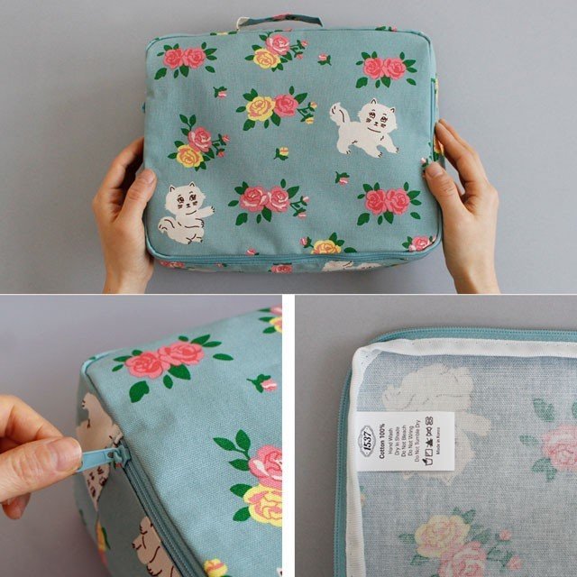 travel multi pouch ver.5 sサイズ レディース トラベルポーチ 旅行 泊り 分類 整理 バッグインバッグ ファブリック 布バッグのコピー