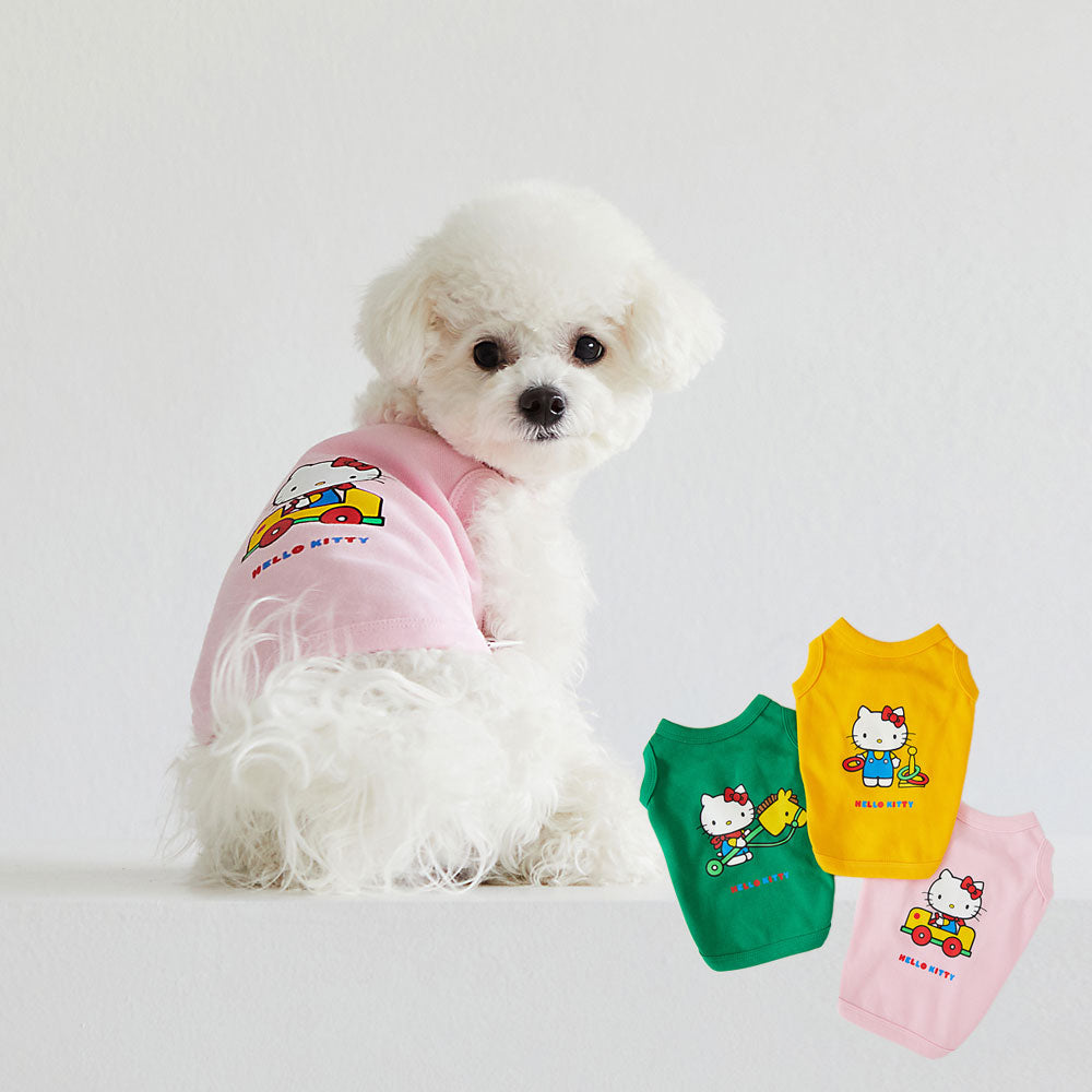 犬 服 かわいい 洋服 犬の服 ハローキティー タンクトップ サンリオ kitty キティーちゃん 韓国 タンクトップ おしゃれ トップス ペット