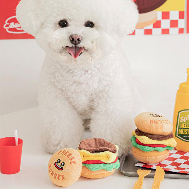 犬 おもちゃ かわいい ハンバーガー ペットグッズ ペット 可愛い 音 噛む 好き トイ パピー 子犬 韓国
